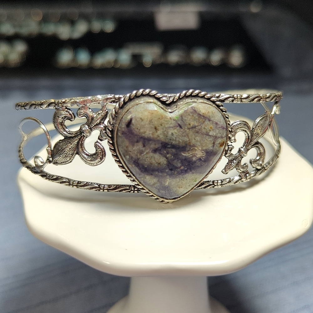 Picasso Jasper Adjustable Cuff Bracelet